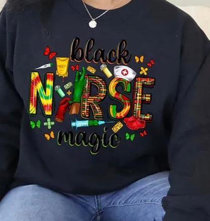 Black Nurse Magic T-Shirt