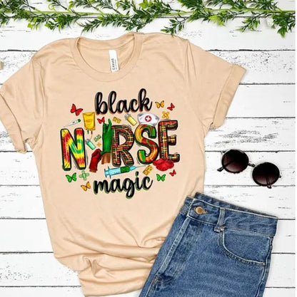 Black Nurse Magic T-Shirt