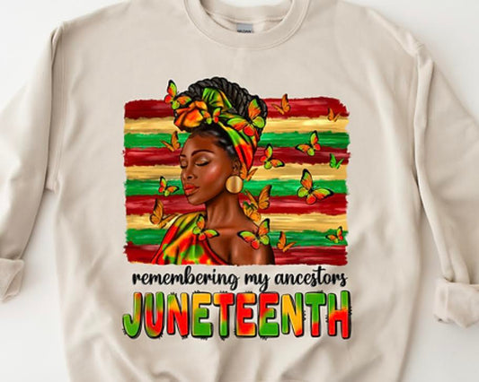 Juneteenth "glitter" Remembering our Ancestors T-Shirt/Hoodie