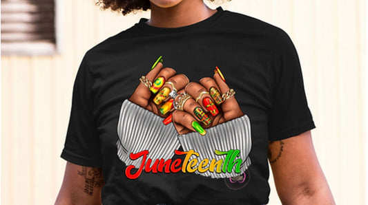 Juneteenth Nails T-Shirt