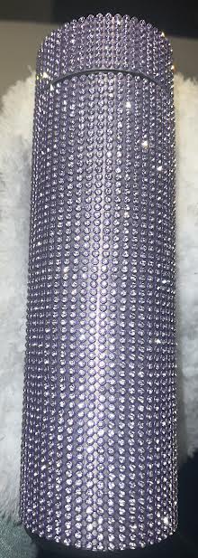 "Bling Diamond" Stainless Steel Vacuum Insulated Bottle w/LED temperature display