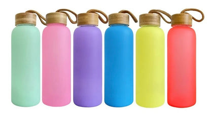 20oz Frosted Water Bottle w/Bamboo Lid - Sublimation